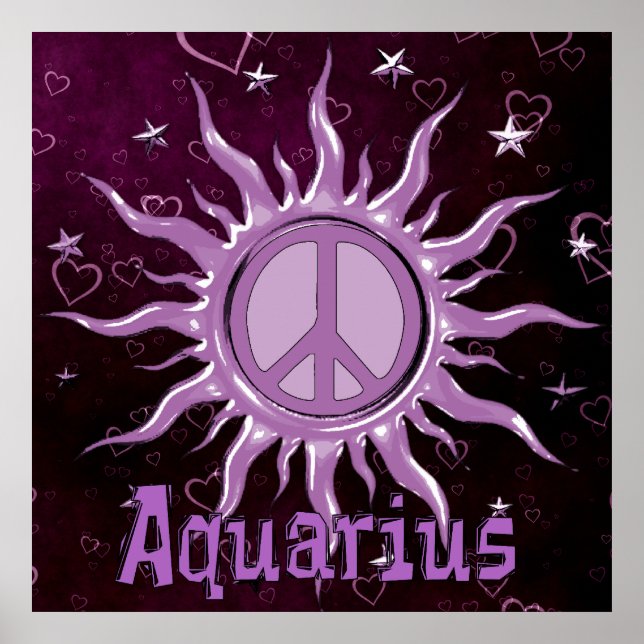 Affiche Peace Sun Aquarius (Devant)