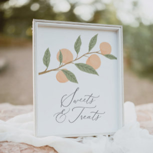 Affiche Peach Anniversaire Douceurs et Traitements