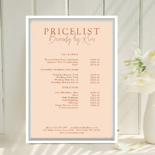 Affiche Peach, Liste de Prix du Salon Élégant