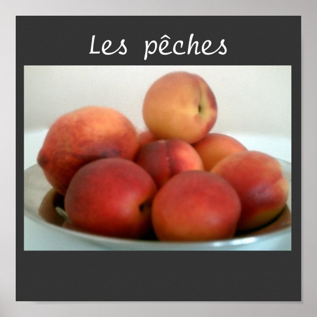 Affiche peach still life (Devant)
