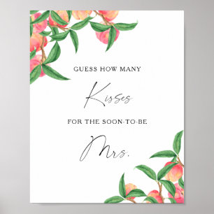 Affiche Peaches - Combien de baisers jeu de douche de nage