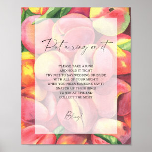 Affiche Peaches - jeu de mariage du printemps