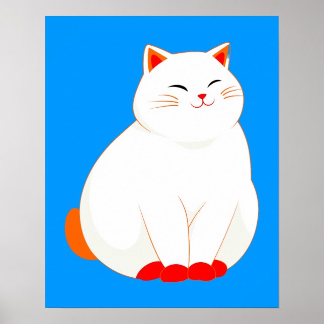 Affiche Peaches, le Chat Sourire (Devant)