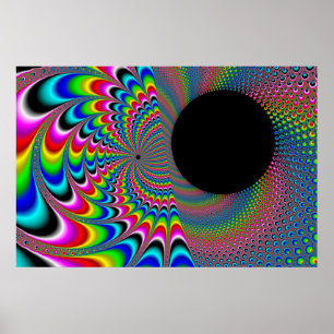Affiche Peackock A Delic - Art Fractal