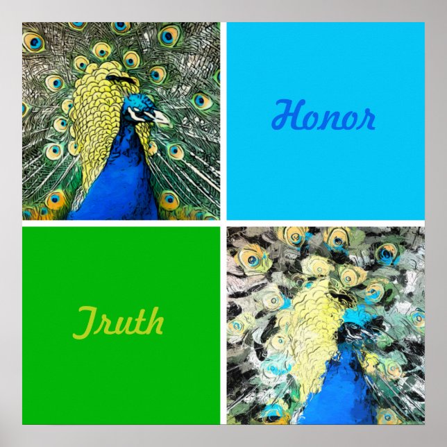 Affiche Peacock Art (Devant)