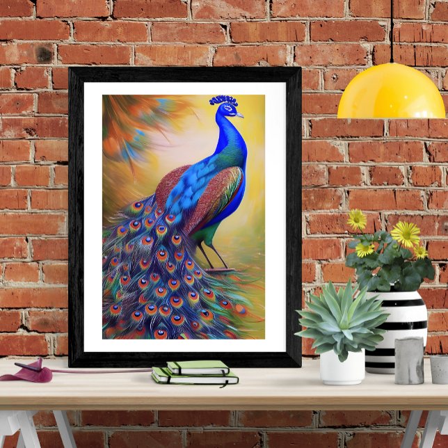 Affiche Peacock coloré (Créateur téléchargé)