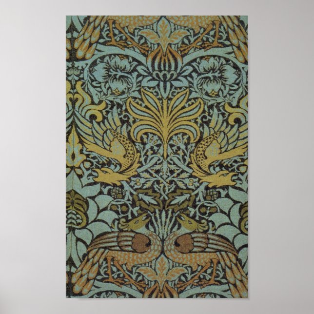 Affiche Peacock et Dragon (par William Morris) (Devant)