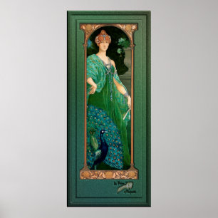 Affiche Peacock Majestic par Élisabeth Sonrel Old Maste