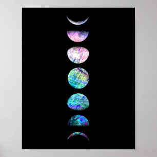 Affiche Peacock Opal Moon Cycle Art