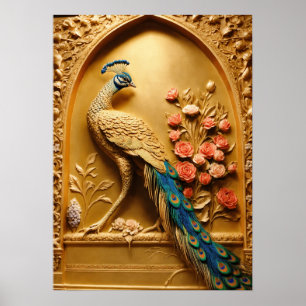 Affiche Peacock Plumage - Une explosion de couleur pour vo