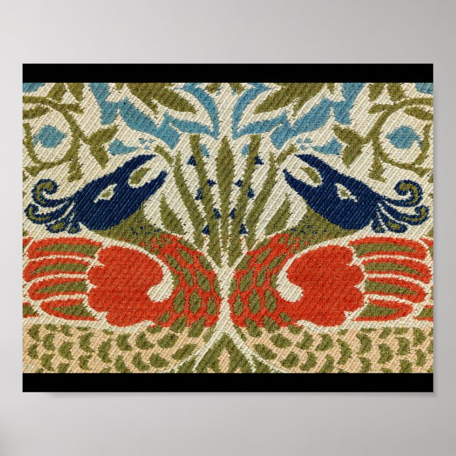 Affiche Peacock, William Morris (Devant)