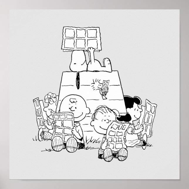 Affiche Peanuts Gang Lecture Comics (Devant)