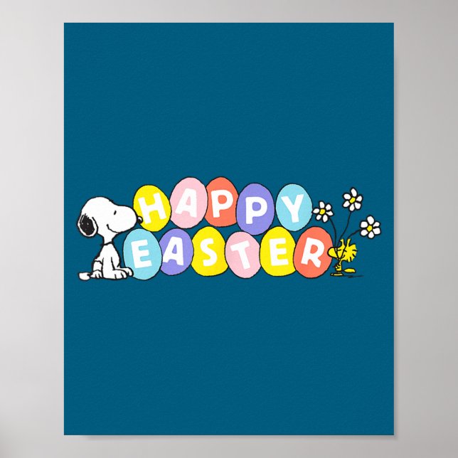 Affiche Peanuts joyeuses Pâques Peanuts joyeuses Pâques  (Devant)
