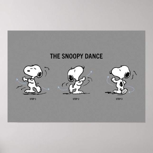 Affiche Peanuts | La danse de Snoopy (Devant)