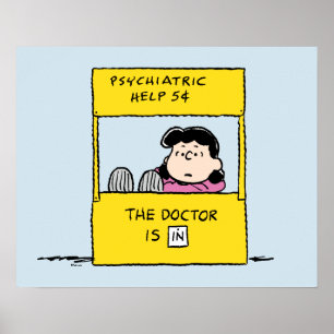 Affiche Peanuts   Lucy & the Doctor Is In