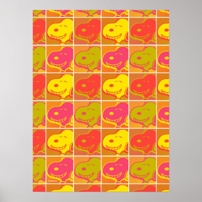 Affiche Peanuts | Motif Pop Art Snoopy (Devant)