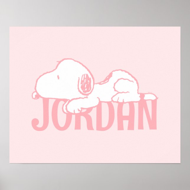 Affiche Peanuts | Snoopy Pastel (Devant)