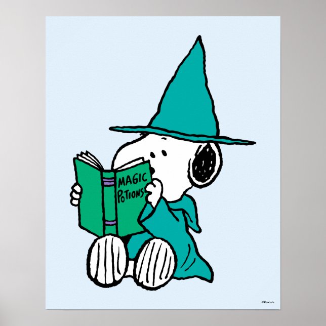 Affiche Peanuts Snoopy Potions Magiques Halloween (Devant)