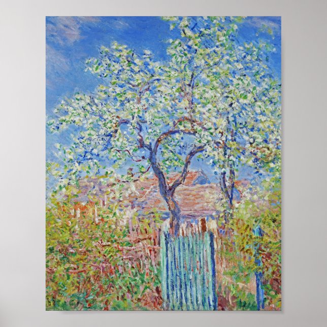 Affiche Pear Tree in Flower - Claude Monet (Devant)
