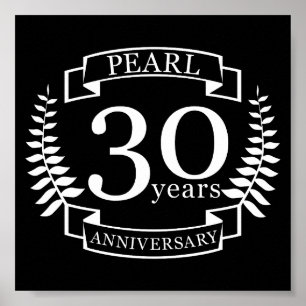 Affiche Pearl 30e anniversaire du mariage 30 ans