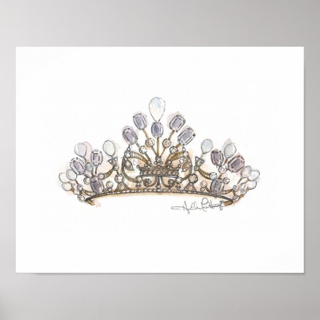 Affiche Pearl Crown par Heather French Henry (Devant)