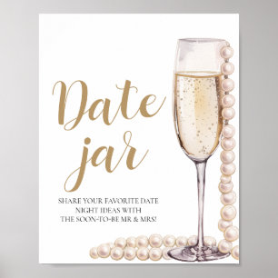 Affiche Pearl et Prosecco Date Nuit Idées Date Jar