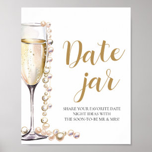 Affiche Pearl et Prosecco Date Nuit Idées Date Jar