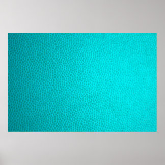 Affiche peau en cuir turquoise texture peau