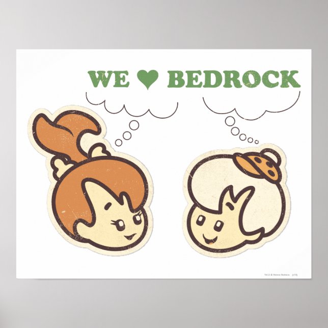Affiche PEBBLES™ et Bam Bam Love Bedrock (Devant)