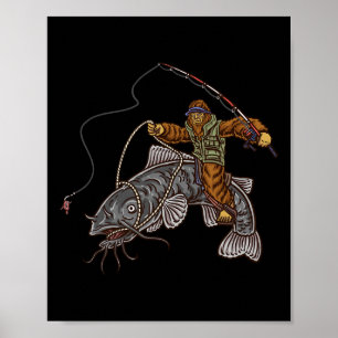 Affiche Pêche à la capture Chasse au pied d'épi Pêcheurs 1