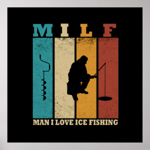 Affiche pêche à la glace