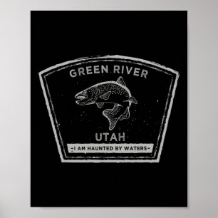 Affiche Pêche à la mouche de la rivière verte Utah