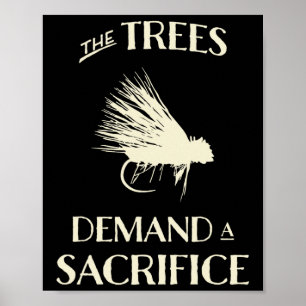 Affiche Pêche à la mouche pour la truite Drôle de lancer d