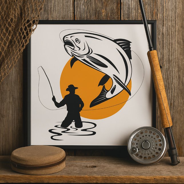 Affiche Pêche à la truite (Créateur téléchargé)