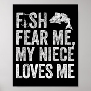Affiche Pêche à l'oncle, les poissons me craignent ma nièc