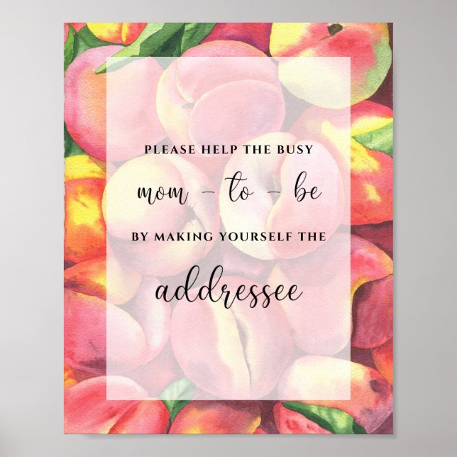 Affiche Pêche ! Aidez la future maman occupée à adresser u (Devant)