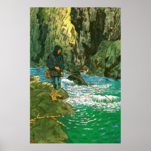Affiche Pêche au char Kasamatsu Shiro 1956