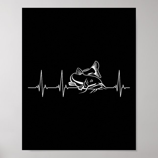 Affiche Pêche au poisson-chat Battement de coeur  (Devant)