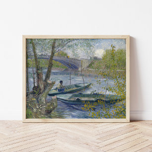Affiche Pêche au printemps   Vincent Van Gogh
