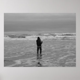Affiche Pêche au surfcasting