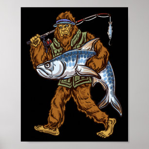 Affiche Pêche au Tarpon Pêcheurs au Bigfoot