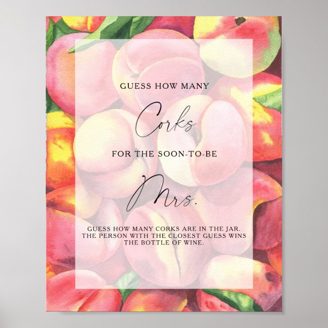 Affiche Pêche aux fruits - Devinez combien de lièges (Devant)