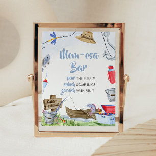 Affiche Pêche Baby shower Maman Osa Bar