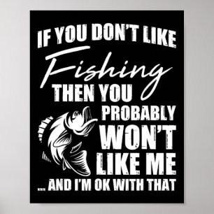 Affiche Pêche Chasse De Poisson Dit Sarcastique Funny Fish