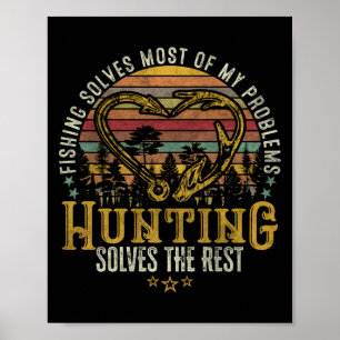 Affiche Pêche & Chasseur Shed Antler Elk, Chasse aux Cerfs