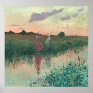 Affiche Pêche de la femme de l'artiste - Jean-Louis Forain