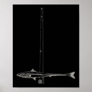 Affiche Pêche Drapeau Américain B Poisson Hommes Femmes Pê