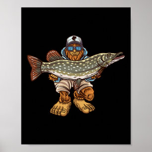 Affiche Pêche du brochet Pêche du brochet Chasse au pied d