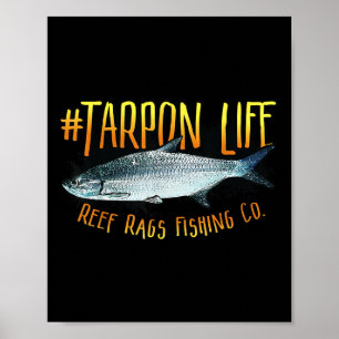 Affiche Pêche en eau salée en haute mer Tarpon Life