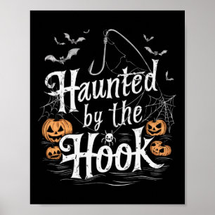 Affiche Pêche Halloween Étrange Pêcheur Poisson Farce ou V